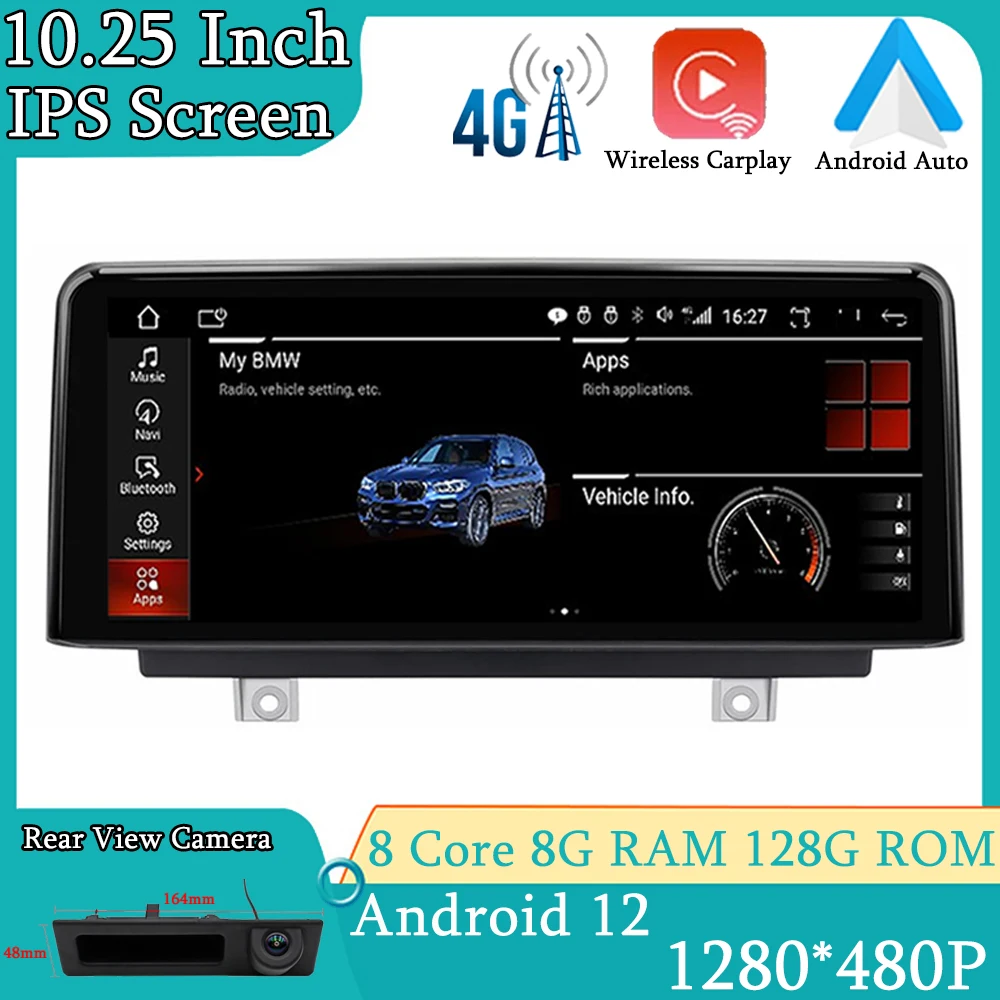 

Android 12 Carplay Auto Multimedia Stereo Player Car Radio For BMW F20 F21 F22 2011-2017 GPS Navigation 4G WIFI