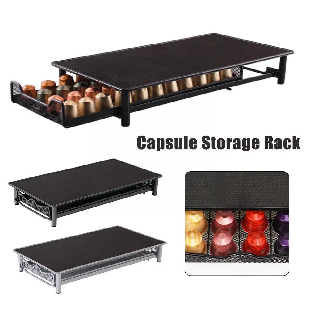 Coffee Pods Drawers Capsules Holder Storage Stand Rack Holder Shelves For Nespresso Coffee Organizer Wholesale P0w1