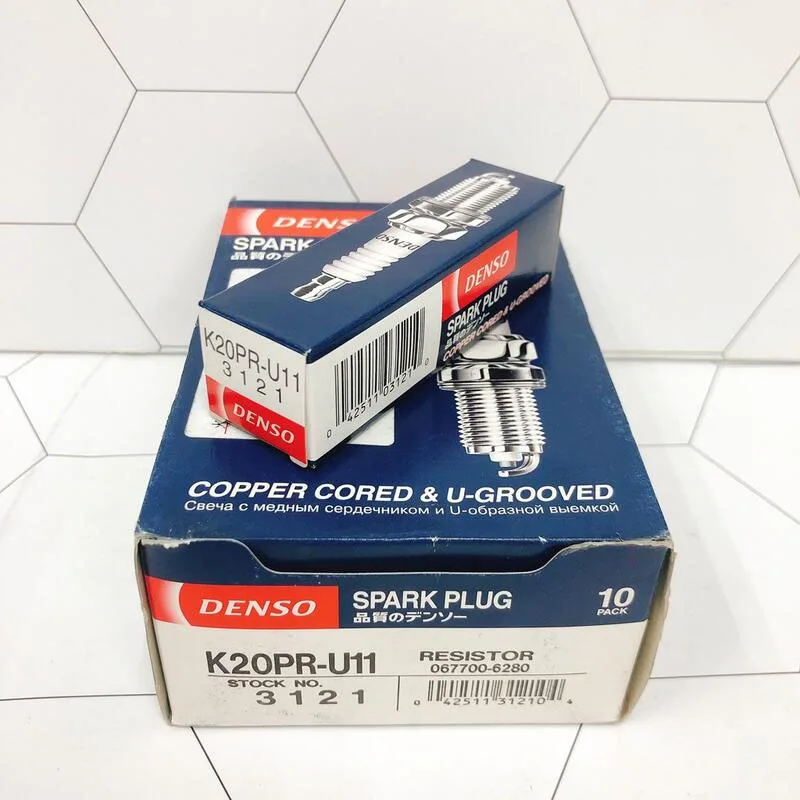 10 шт. K20PR-U11 3121 DENSO свеча зажигания K20PRU11 для TOYOTA MAZDA MITSUBISHI NISSAN HONDA OPEL DAIHATSU SUZUKI CHEVROLET