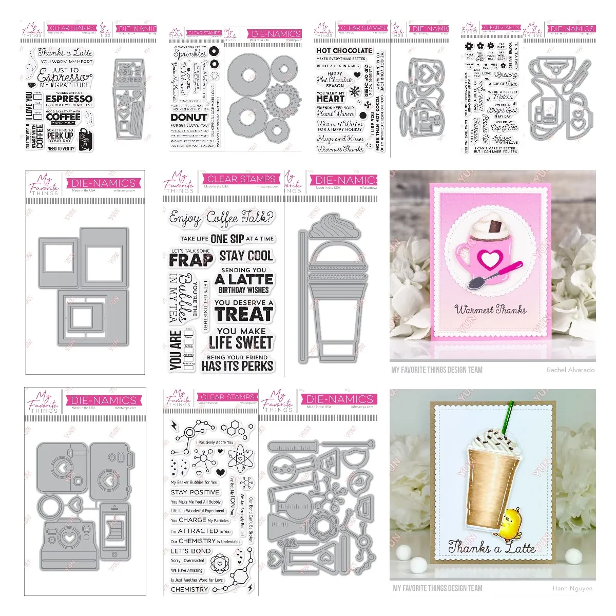 Штампы для скрапбукинга в ассортименте