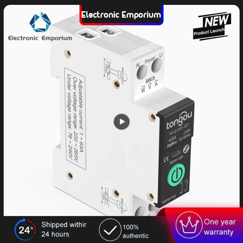 

Wireless Switch Universal Tuya Zigbee Breaker Smart Circuit Breaker Consumption Monitor Metering Switch Remote Control Switch