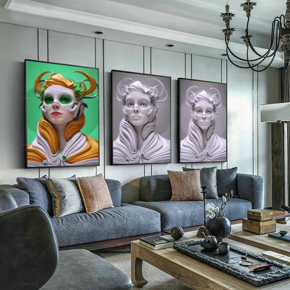 

Forbeauty, классная Картина на холсте с распылителем для девушек, настенное искусство, водонепроницаемая и может использоваться на улице, картины маслом для домашнего декора