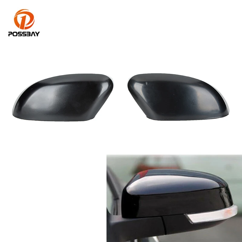 

POSSBAY Car Door Side Mirror Cover Exterior Wing Rearview Mirror Trim Decoration Shell for Ford Focus Sedan (DYB) 2010-2016