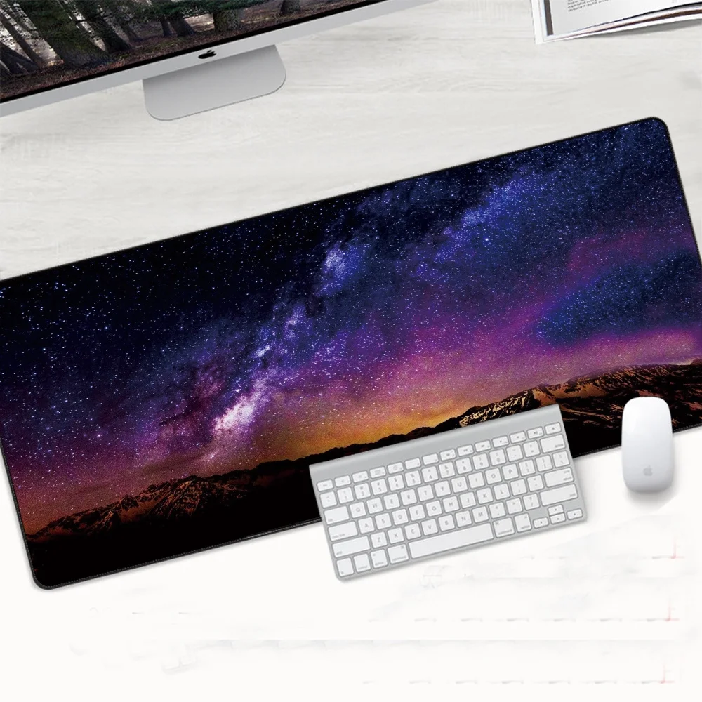 

Cosmic Starry Sky Mouse Pad XXL Computer HD Mousepad Anti-slip Office Gamer keyboard pad Computer Mice Pad Desktop Mouse Pad