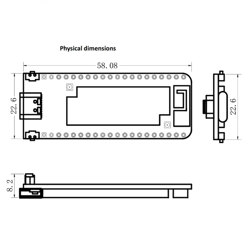 2X H ELTEC AUTOMATION ESP32 для макетной платы Lora беспроводная палка Lite V3 863/868-915/928 Гц SX1276
