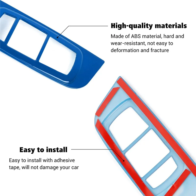 

Window Lift Panel Cover Decoration Trim Accessories for Dodge Challenger 2015-2022, ABS