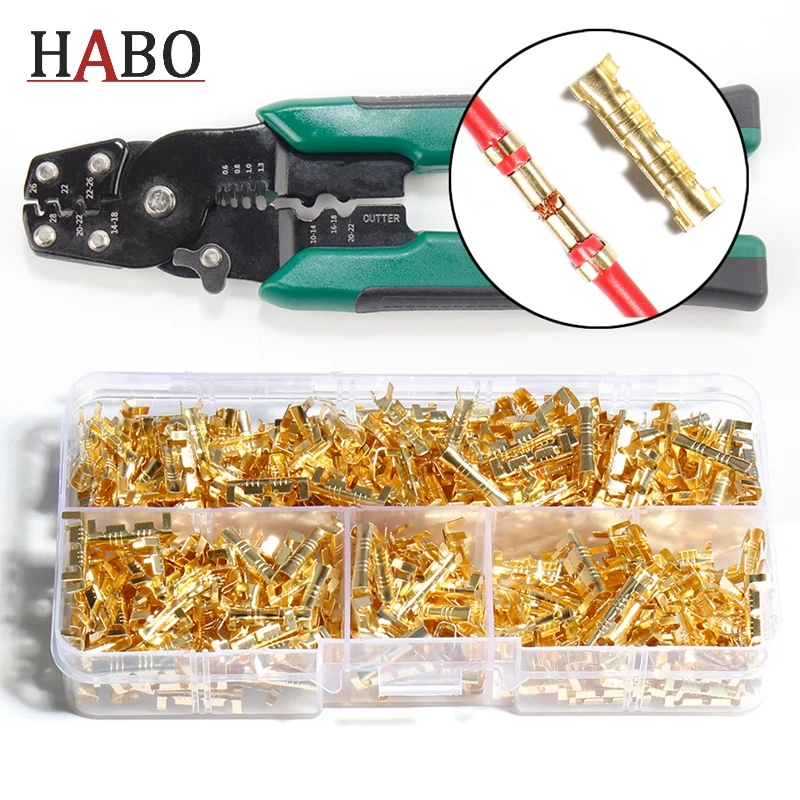 

Multi HS-202D shaped terminal inserts small teeth universal spring plug wire hand tool quick connection crimped Portable Pliers