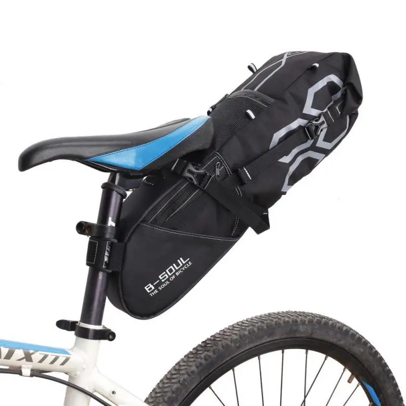 

2023 Rainproof Bicycle Bag Shockproof Bike Saddle Bag For Refletive Rear Large Capatity Seatpost MTB Bike Bag Accessories