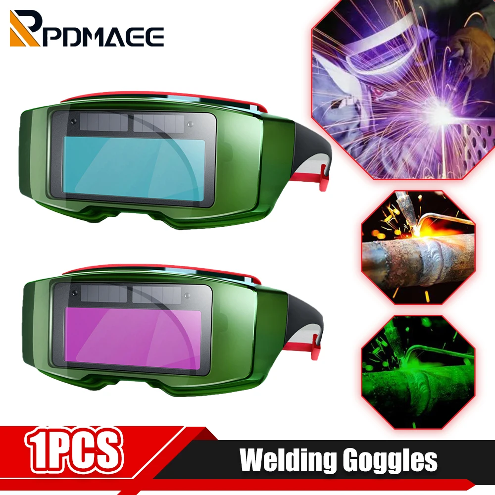 

Automatic Dimming Welding Glasses Goggles solar auto darkening chameleon welder glasses protective work glasses For Weld Masks