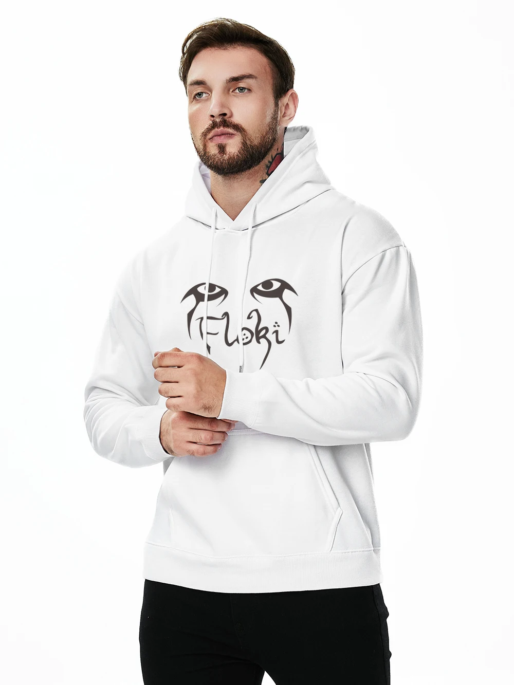 

Fashion Brand Cotton Hoodie Men Vikings Legend Movie Floki Printed Sweatshirts Winter Thicken Comfortable Clothing Man Pullovers