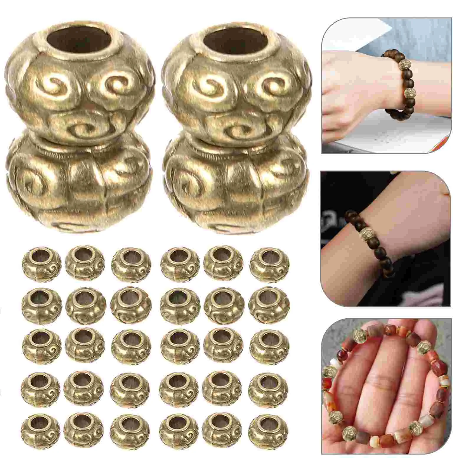 

Металлические бусины-разделители для изготовления браслетов, ювелирных изделий, 50 шт.