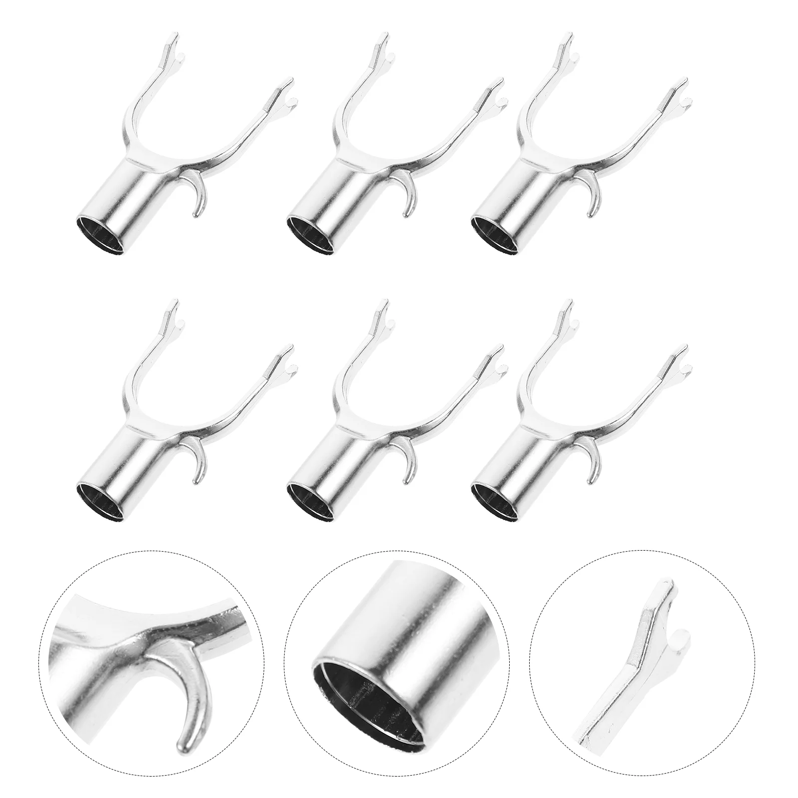 

6 Pcs Garden Bonsai Support Metal Holder Bracket Branches Plants Brace Trunk Aluminum Alloy Gardening Tree Stand