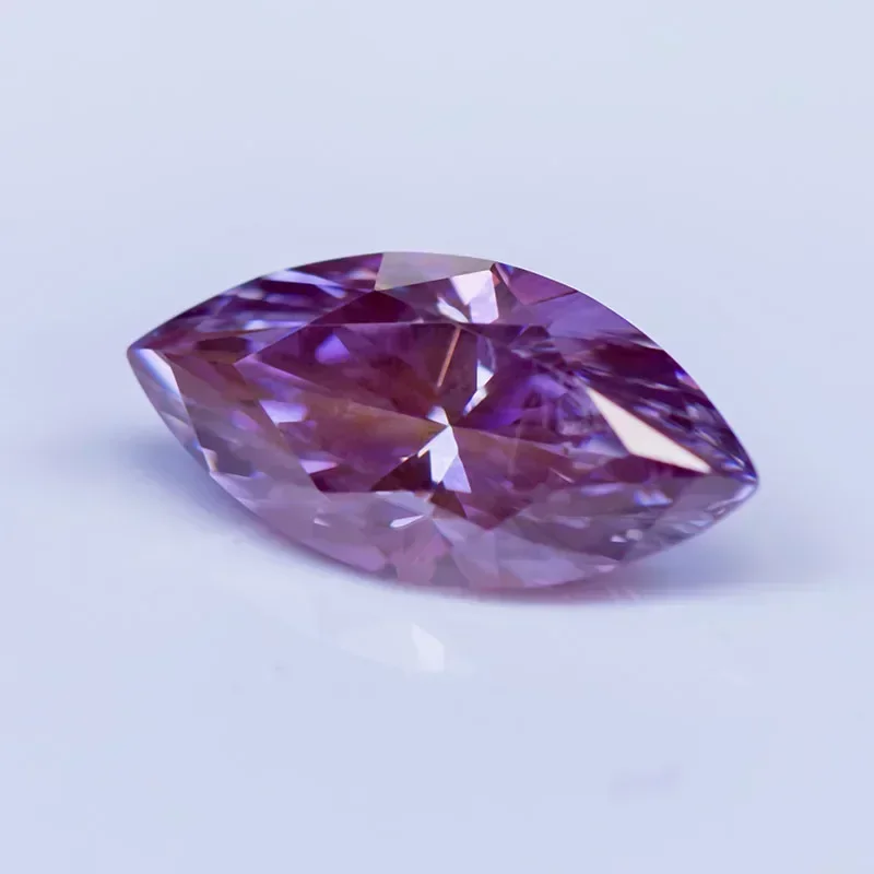 Муассанит Сакура розового цвета маркiза VVS1 бусины для ювелирных украшений