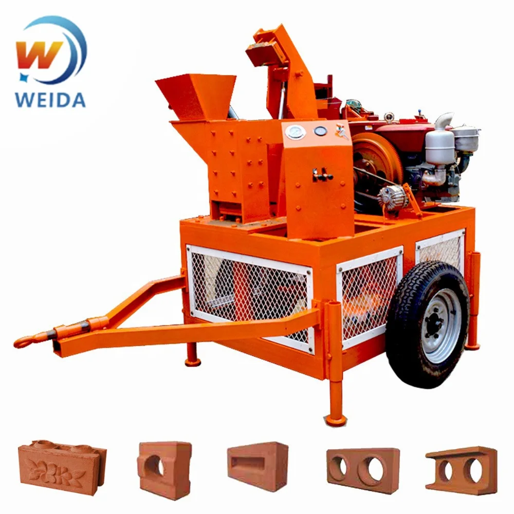 QTC1-20 глиняная черепица ручная машина для прессования цемента и земли по самой