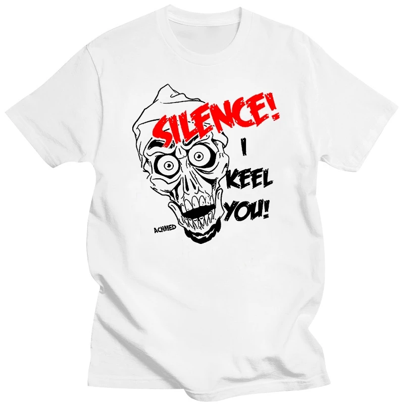Мужская футболка Jeff Dunham Achmed Silence I Keel You White забавная новинка женская (1)