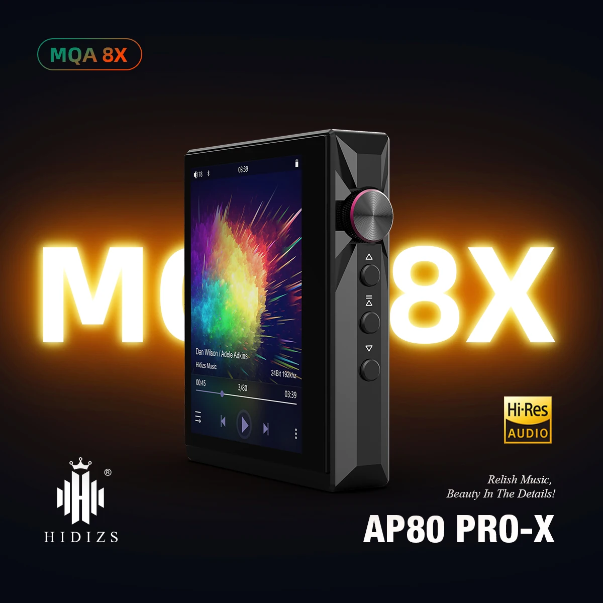 Hidizs AP80 Pro X Portable Mini MP3 Music Player Bluetooth E-Book Reading FM Radio Pedo Meter Touch Screen LDAC Lossless AMP DAC