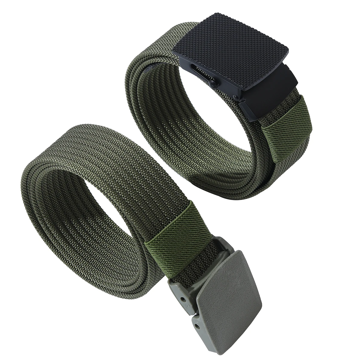 New Canvas Men's Belt Fashion Black Nylon Outdoor Metal Automatic Buckle Casual All-match Luxury Belt Male Wholesale