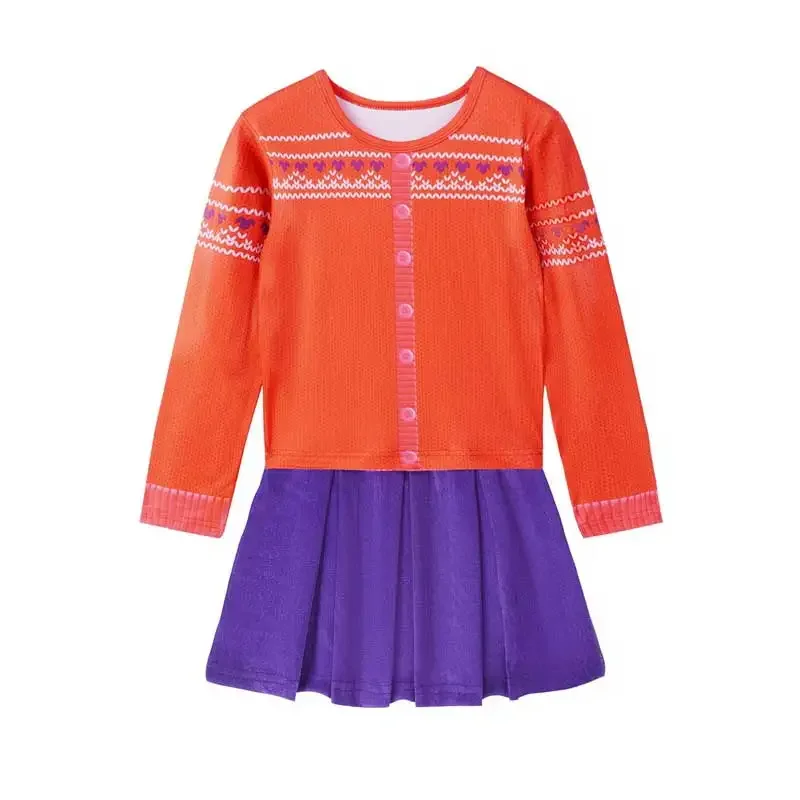 Красное платье для девочек принцессы Meilin Lee косплей Мэй ли карнавал семейный