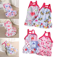 pet accessories dog printing sling skirt pet dog skirts for dog party birthday wedding princess style dress puppy costume