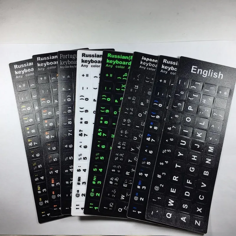 

Russian letters keyboard Stickers cover For Laptop PC Keyboard 10" to 17" Computer Standard Letter Layout Keyboard Covers Film