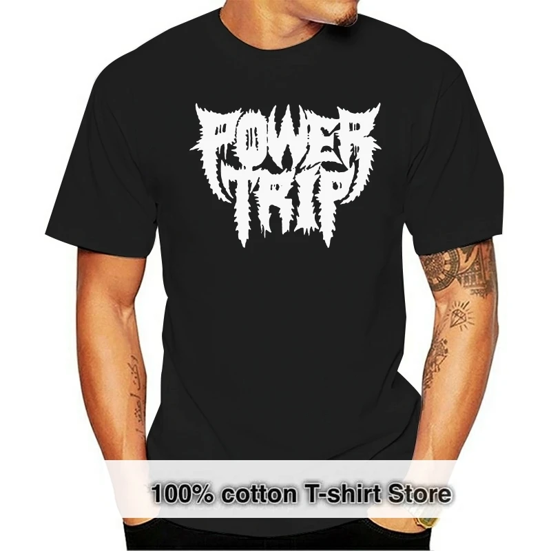 

Футболка Neu Power Trip с логотипом металлической ленты, забавная футболка в стиле Харадзюку