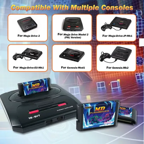 Перезаписываемый картридж MD Flashmaster 4 МБ для Sega Mega Drive