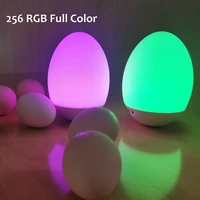 1pcs 2022 new eggshell tumbler colorful night light silicone pat light bedroom childrens bedside light atmosphere night light