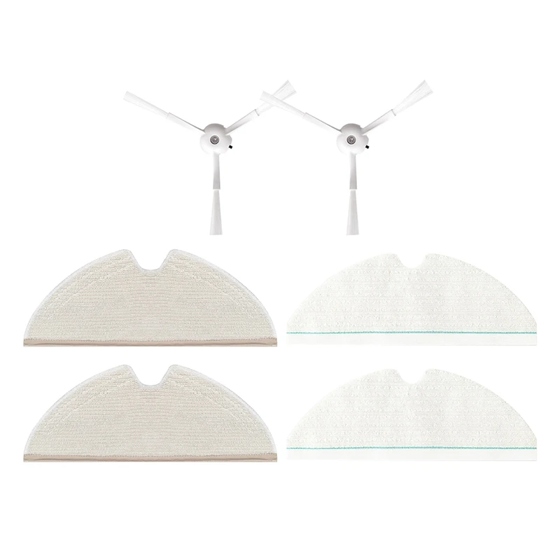 

6PCS Washable Side Brush Mop Cloth For Roborock T8/ Q7 Max / Max+Robot Vacuum Cleaner Replacement Spare Part