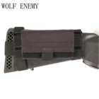 3 цвета Тактический двухсторонний 5 круглый приклад дробовик чехол с боеприпасами