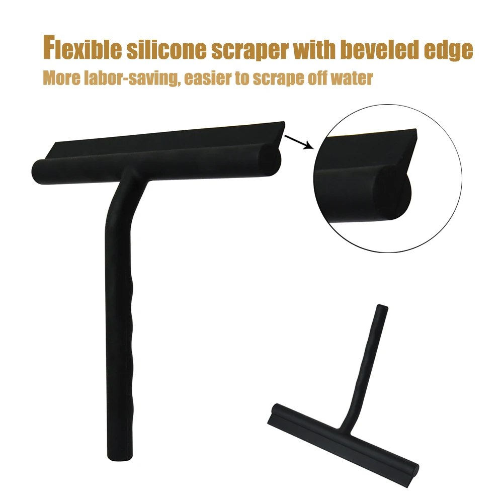 Скребок для душа скребок стеклоочистителя с силиконовым держателем | Дом и сад