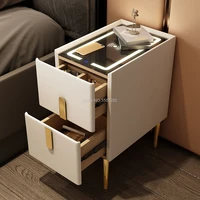 ultra narrow smart bedside cabinet rechargeable multifunctional bedside cabinet nightstand small size mini bedside cabinet