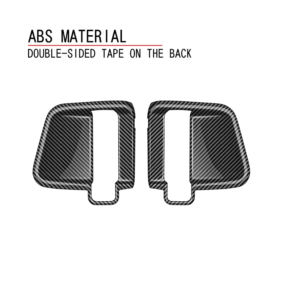 

Текстура с узором из углеродного волокна внутренняя ручка средней двери крышка чаши отделка для Nissan Серена C28 2022-2023 автомобильные аксессуары