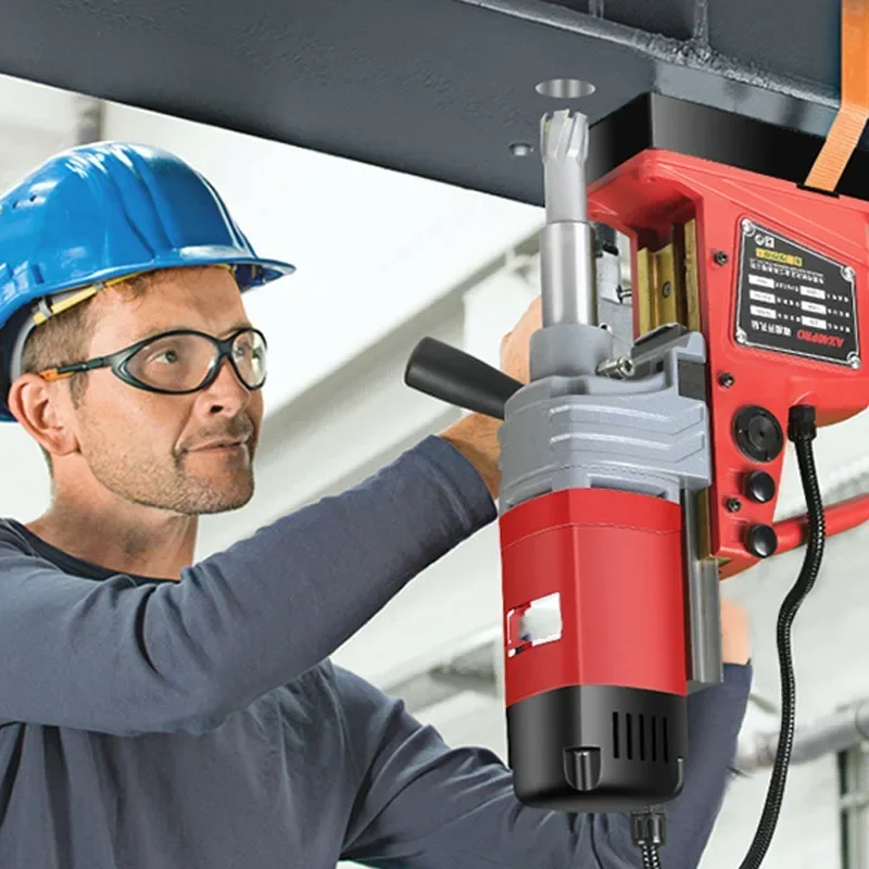 Электрическая Магнитная дрель AX23RE/AX28RE напольная 220 В мощная портативная