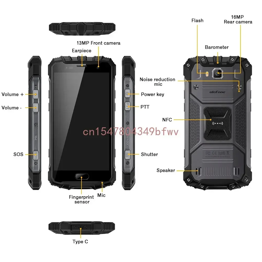 Новый аккумулятор для телефона ulefone Armor 2 4700 мАч Ulefone водонепроницаемый IP68 5 0 дюйма