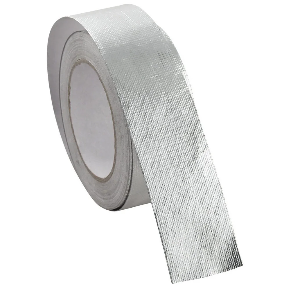

1 Roll Exhaust Heat Wrap Car Heat Reflective Tape Backed Aluminized Heat Barrier Aluminum Foil Heat Barrier