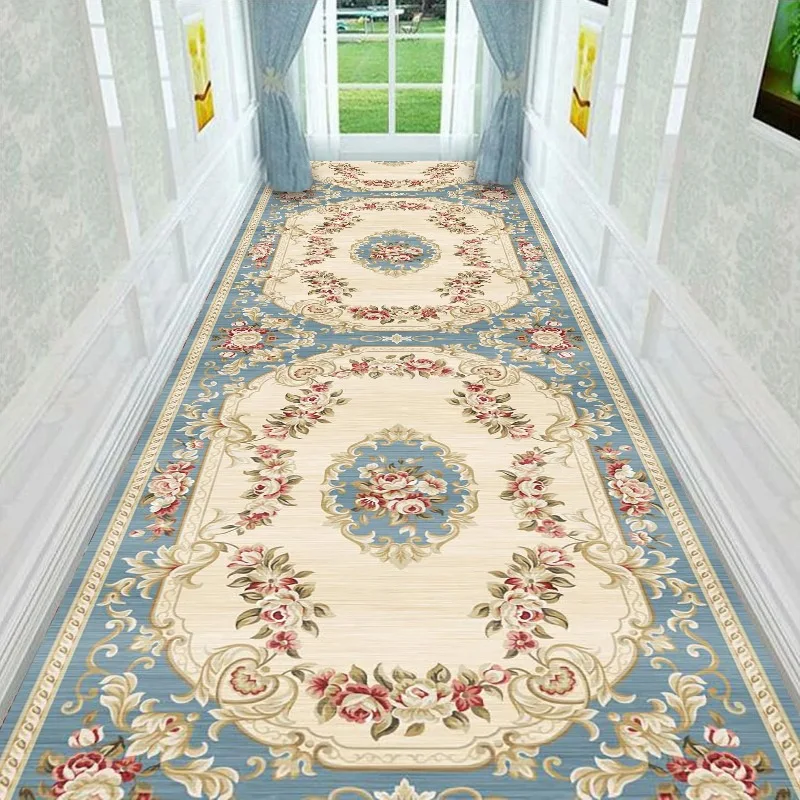 

Classic Lobby Carpet For Stairway Hallway Carpets Nordic Home Corridor Decoration Aisle Rug Party Wedding Runners Anti Slip