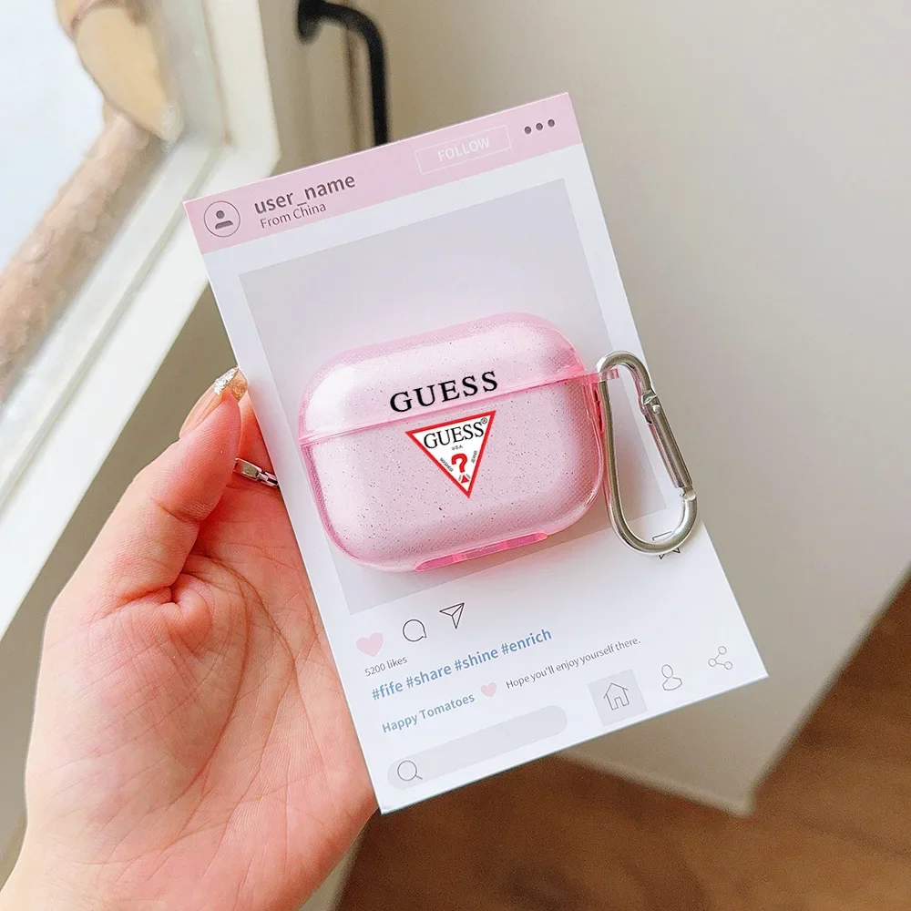 Новый модный силиконовый чехол для наушников Bluetooth AirPods 1 2 3 Pro G-Guesse-S Pro2 с