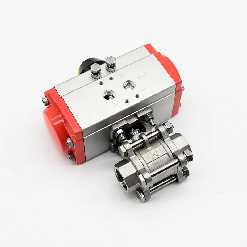 

JTALV DN100 Double Acting Stainless Steel Air Control Pneumatic Actuator Ball Valve