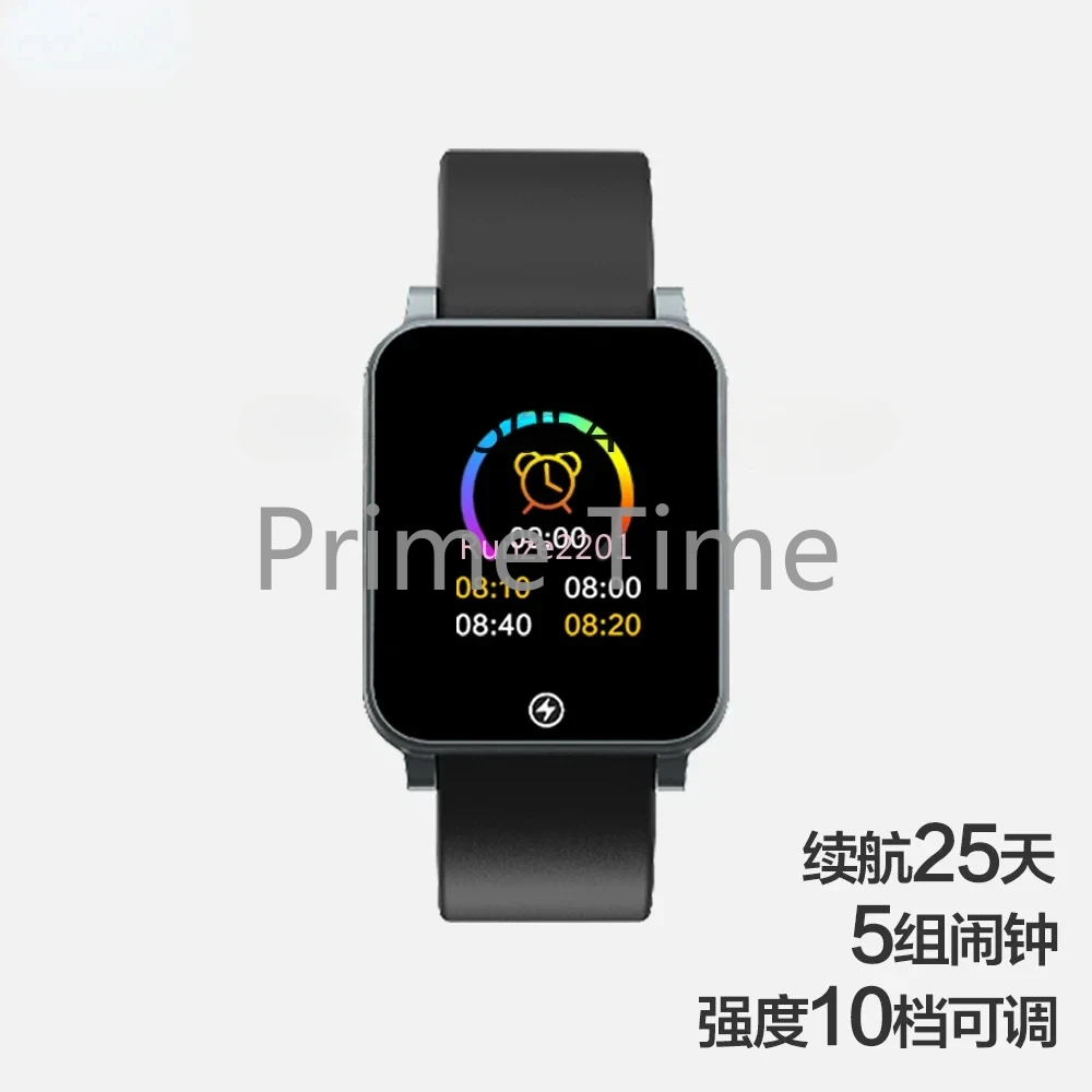 Умные часы с электрошоком мощный бесшумный будильник студенческий офисный