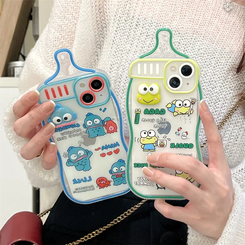 

Hangyodon Sanrio мобильный телефон Kawaii аниме Kerokero Keroppi для Iphone13 Cute 12Promax Anti-Drop чехол мультяшный подарок на день рождения