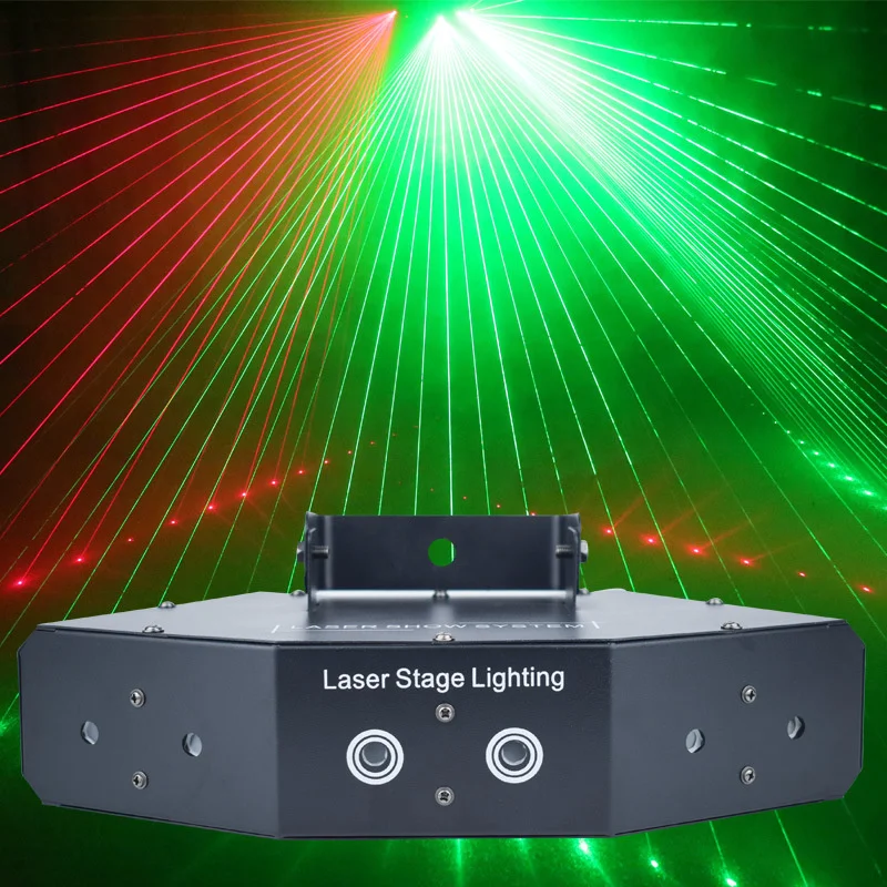 

Stage lighting scanning lines patterns light beams laser lights KTV bar voice controlled disco flash