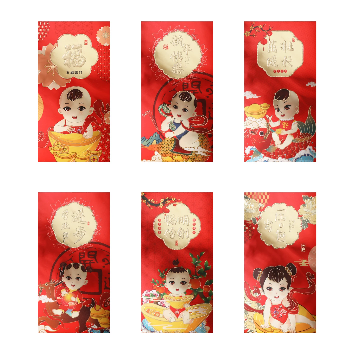 

2022 Year Of The Tiger New Year Spring Festival Hongbao Chinese Red Envelope, Lucky Money Pockets