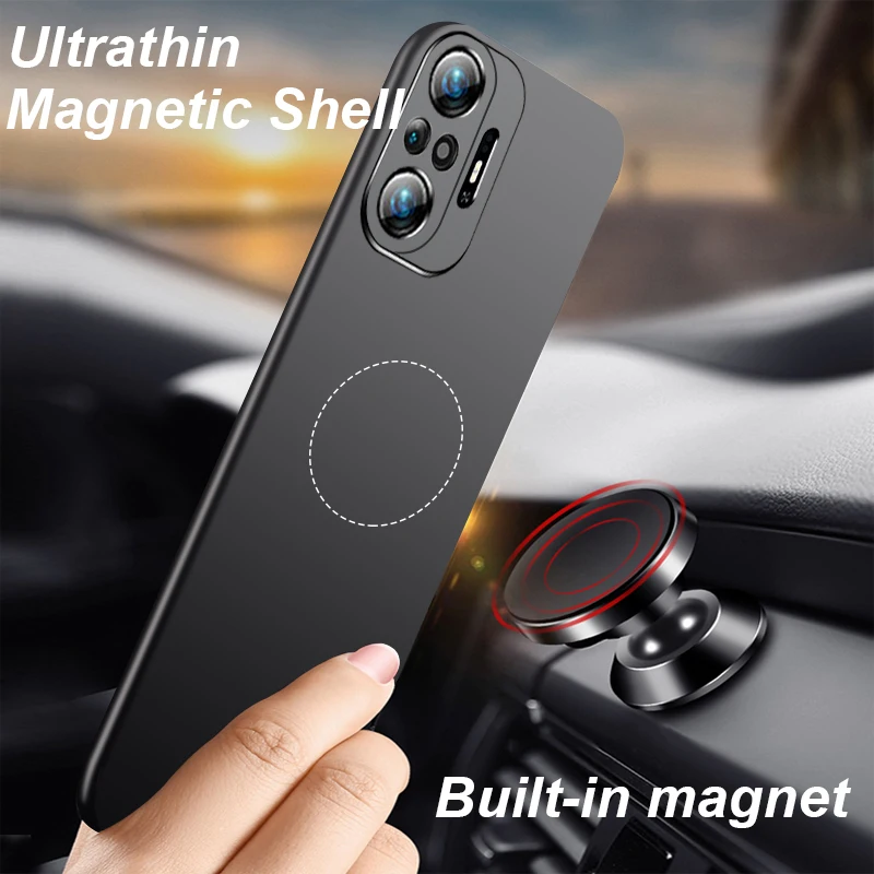 

Case Redmi note 10 9 Pro 10s 9s Pro Max note 11 11T Silm Magnetic Plastic Hard Camera Protection For Xiaomi Redmi note 10s Cover