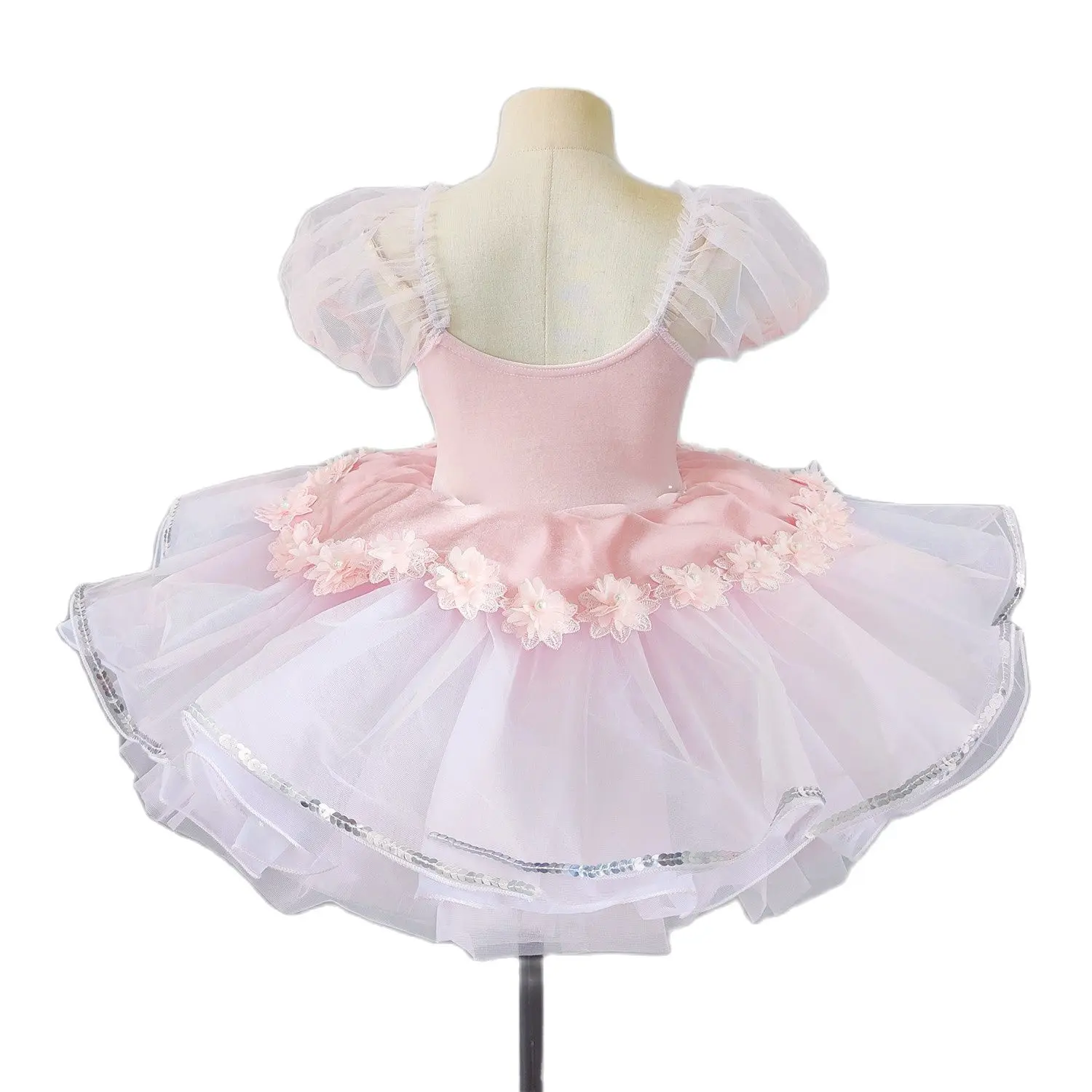 Детская балетная юбка цветочный костюм для выступлений балетное платье