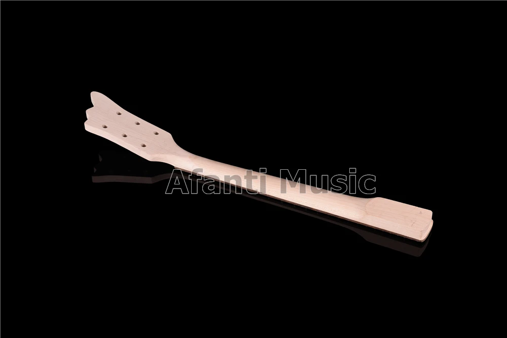 Комплекты для необработанной электрогитары Afanti сделай сам, полуготовый корпус гитары из красного дерева, набор для гитары, все металлические элементы (ATM-057-02)