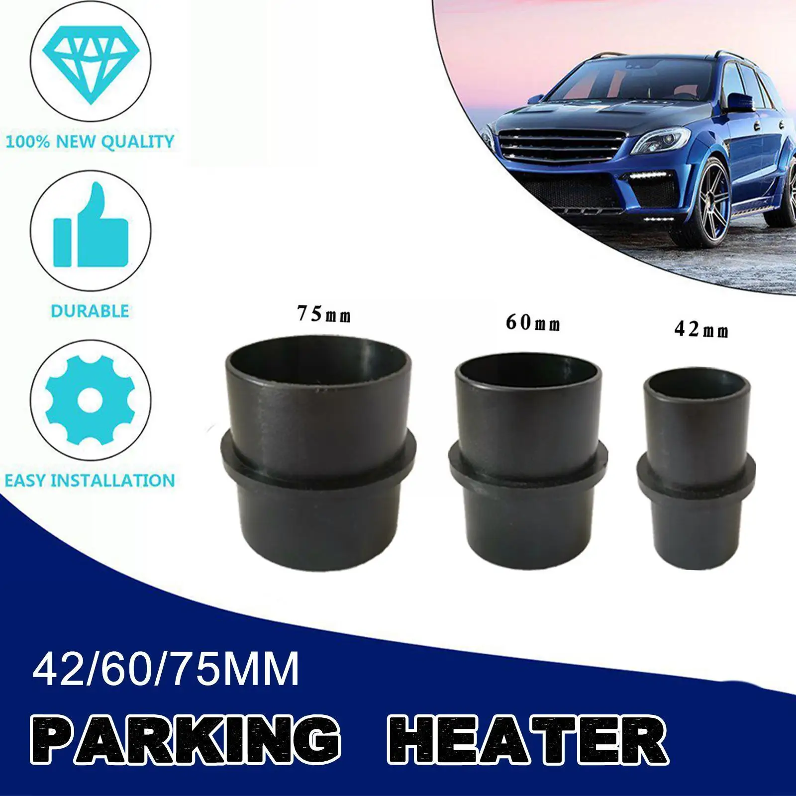 

42 мм/60 мм/75 мм, автомобильный обогреватель, штекер, соединитель, редуктор воздушного обогревателя, шланговый соединитель для Webasto Eberspacher M2k9