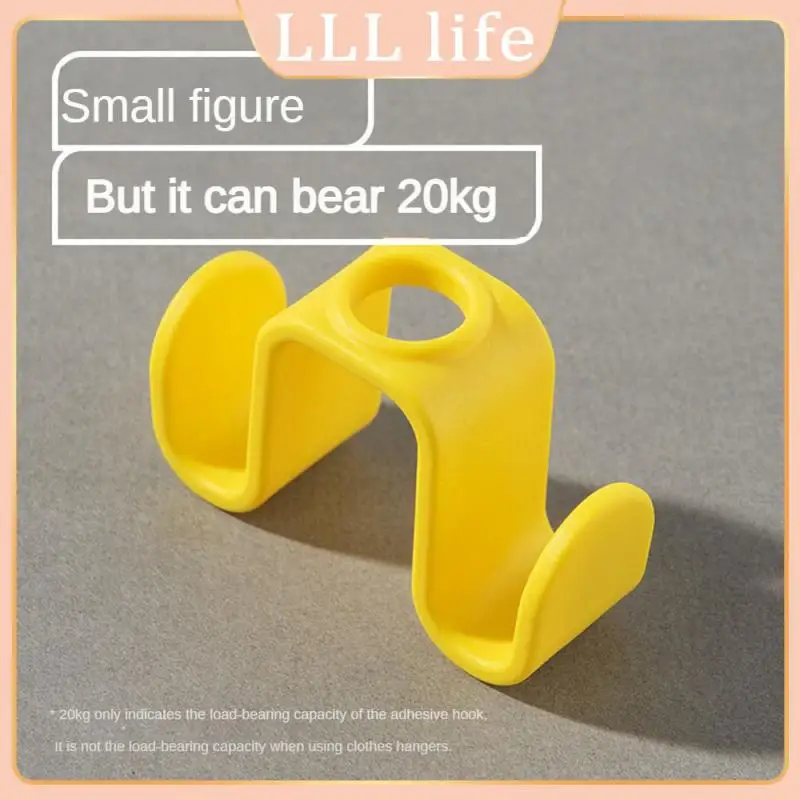 

More Solid Stackable Hanger Hook Load-bearing Stronger Fashion Style Seamless Hook No Trace Adsorption Hanger Connection Hook