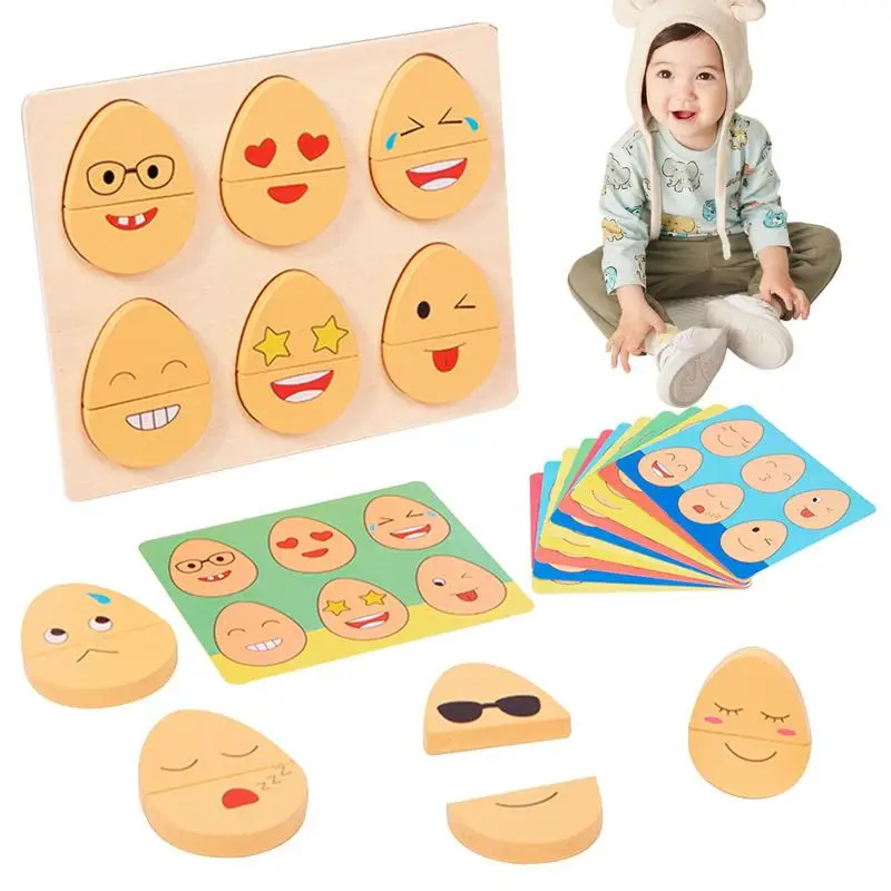 Educational Toys Fun Egg Shape Emotion Change Expressions Pu