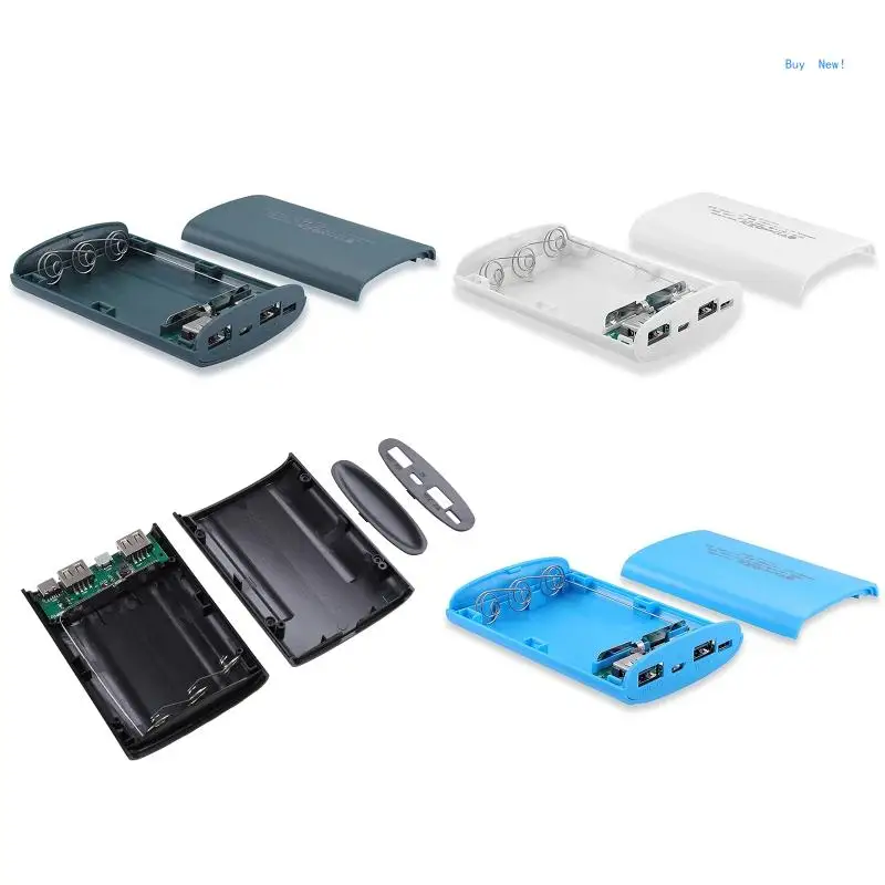 

DIY Box Flat for Head Battery Charger Outer for CASE Dual USB Output Ports Plastic for shell Box C