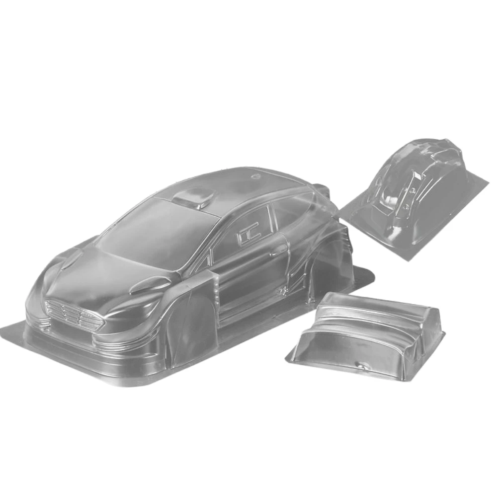 Масштаб 1/10 Mini Ford Fiesta WRC Lexan Body W/Rear Wing fit Chassis 210mm Wheelbase Tamiya M03 Carten M210 Lotus mst